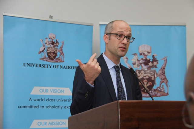 Judd Devermont speaking at the UoN on Friday Nov 1, 2019