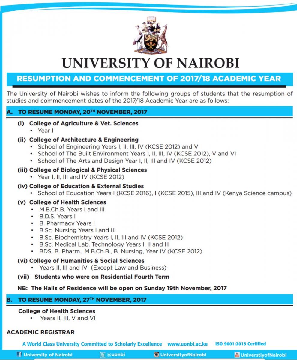 Latest News | UNIVERSITY OF NAIROBI