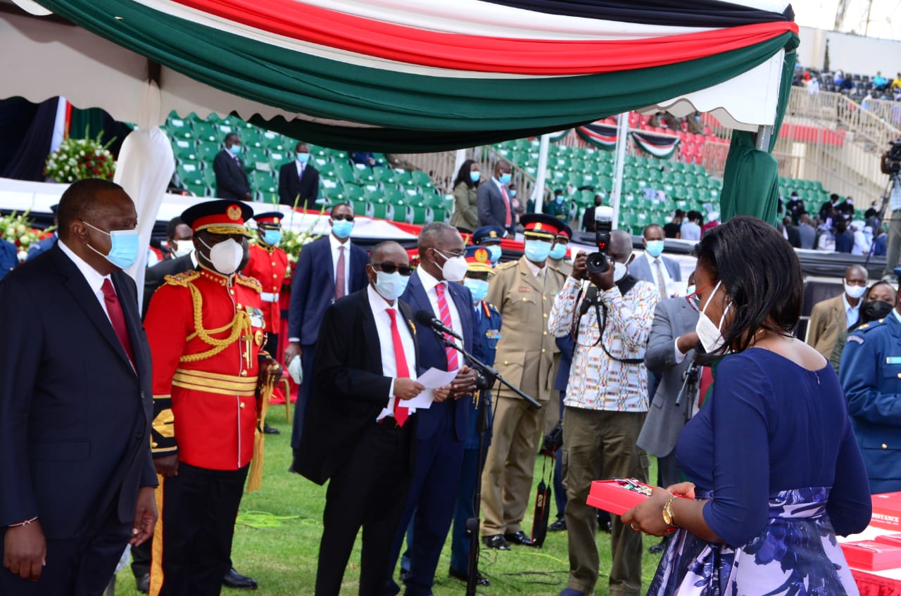 Dr. Loice Ombajo feted with MBS on Jamhuri day Dec 12, 2020