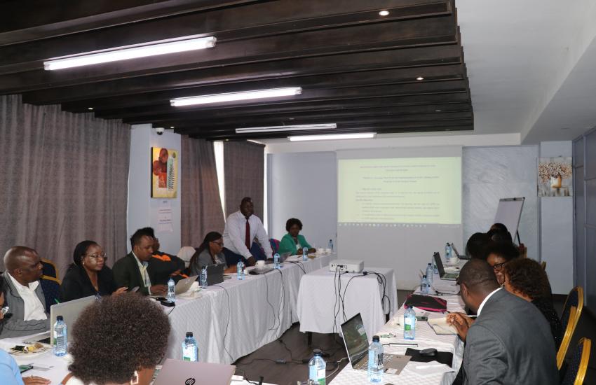 WEE Hub Researchers during training on Study Tools Prior to AGPO Data Collection Exercise