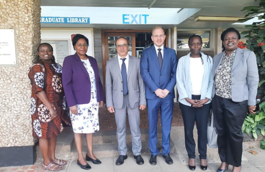 Prof Margaret Kobia with Prof Fabio Santoni, Scientific Attache Embassy of Italy