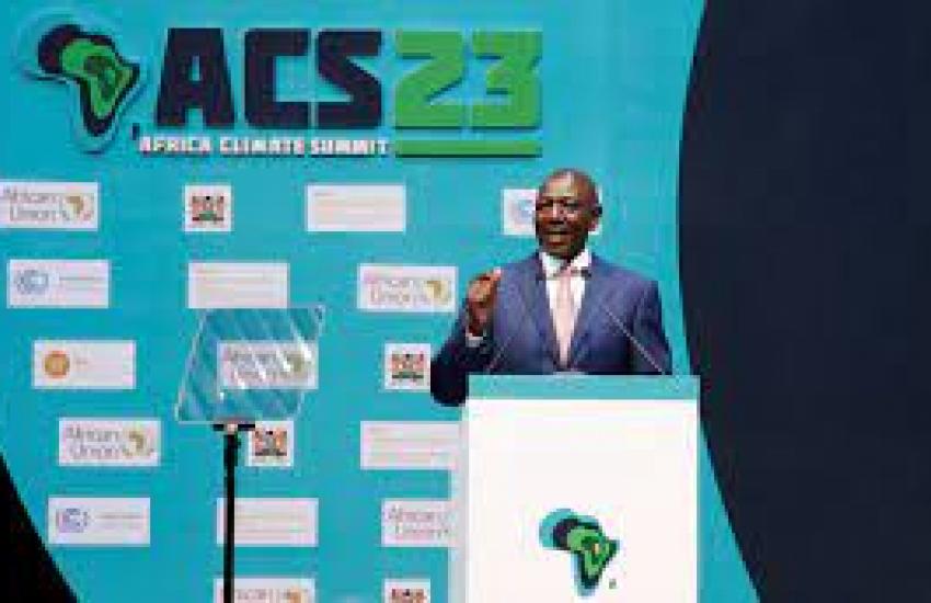 President William Ruto at Africa Climate Summit 2023