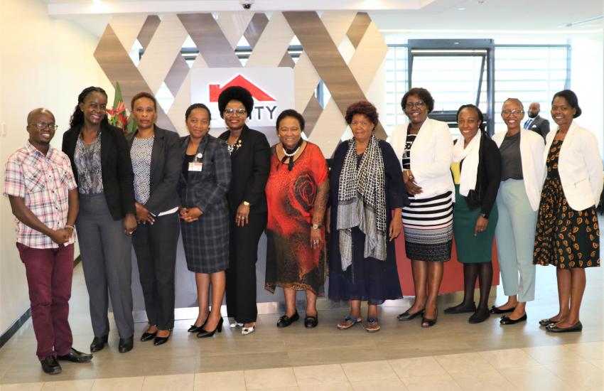 WEE Hub representatives with Equity Foundation/bank team