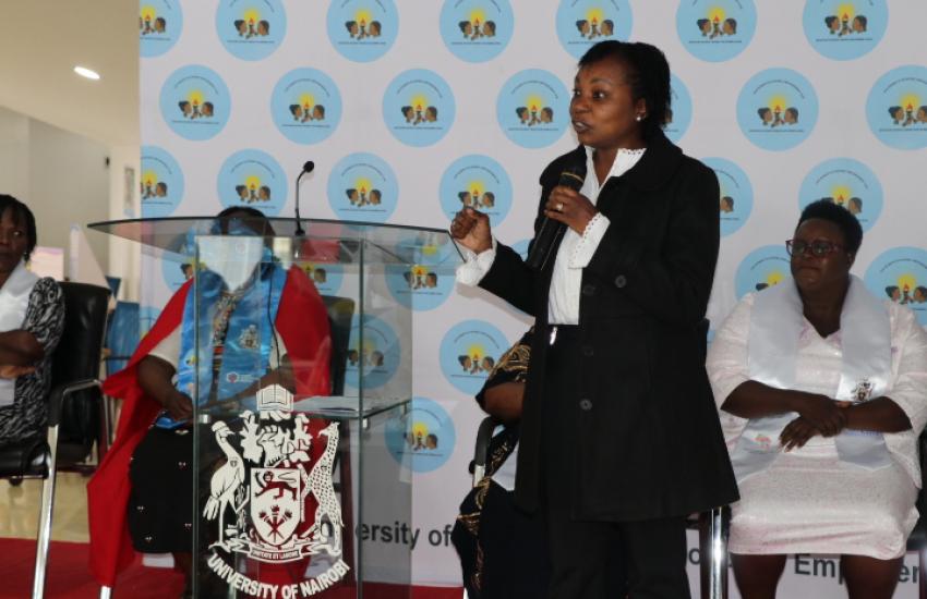 Dr. Agnes Meroka moderates graduation ceremony
