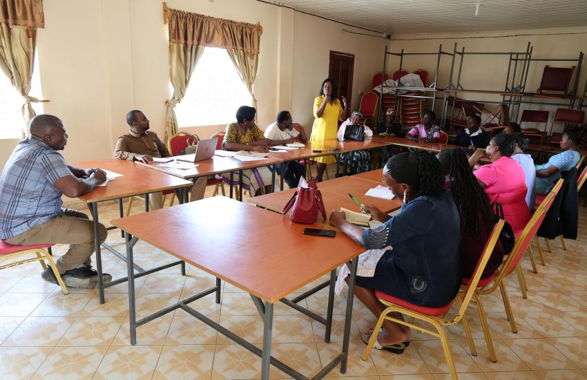 Focus group discussion with women in Mwala 
