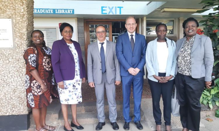 Prof Margaret Kobia with Prof Fabio Santoni, Scientific Attache Embassy of Italy