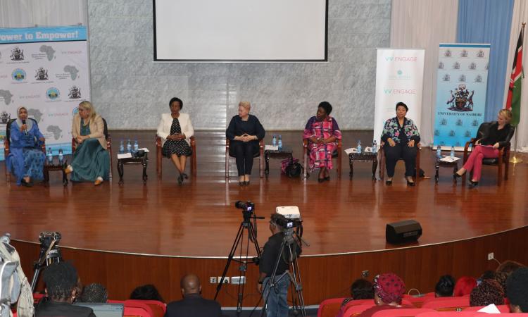 Panelists at the Vital Voices Engage Fellowship Forum