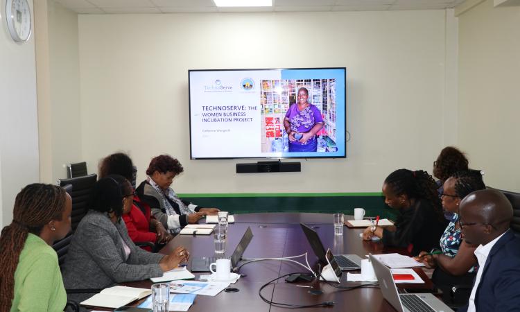 WEE Hub team meeting with representatives of Cooperative Bank