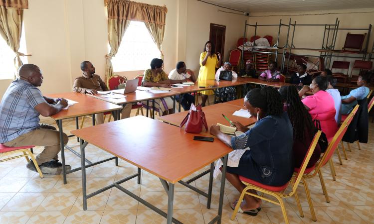 Focus group discussion with women in Mwala 