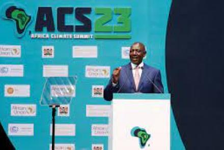 President William Ruto at Africa Climate Summit 2023
