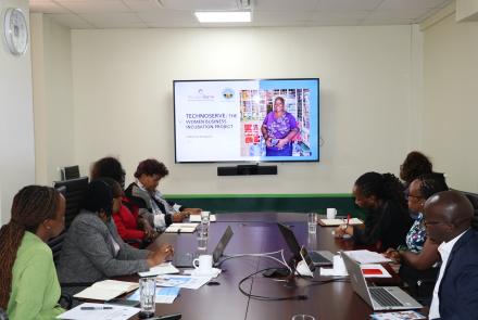 WEE Hub team meeting with representatives of Cooperative Bank