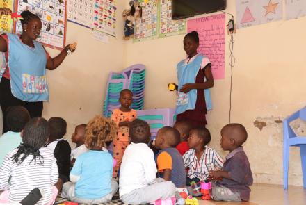 Children at the Busia Daycare Center