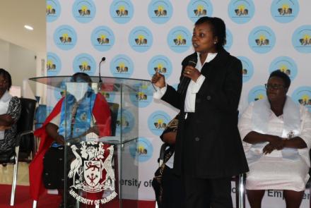 Dr. Agnes Meroka moderates graduation ceremony
